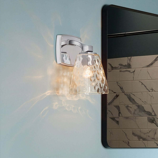 Elstead Marant LED Bad-Wandleuchte G9 IP44 Chrom poliert Stahl Klarglas 24cm