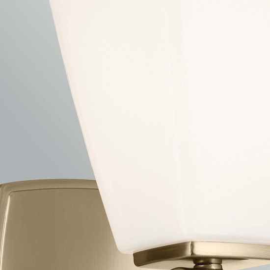 Elstead Marant LED Bad-Wandleuchte G9 IP44 Champagnerbronze Stahl Opalglas 24cm