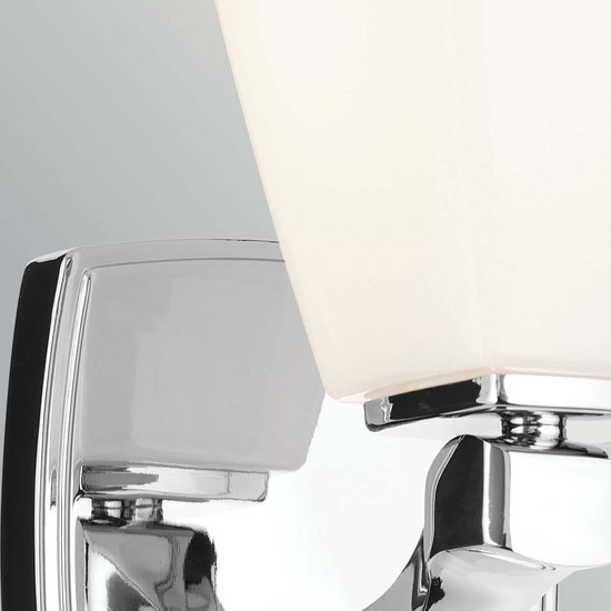 Elstead Marant LED Bad-Wandleuchte G9 IP44 Chrom poliert Stahl Opalglas 24cm
