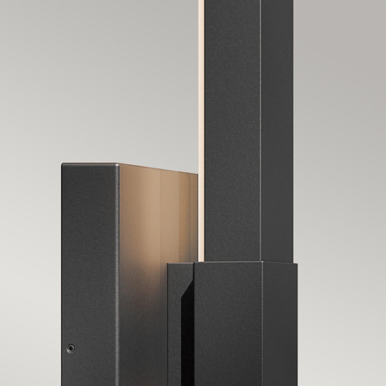 Elstead Nocar LED Außenwandleuchte Strukturiertes Schwarz Schwarz IP44