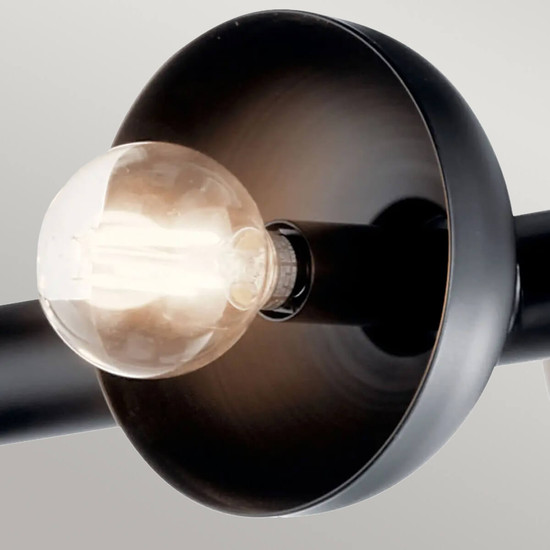 Elstead Palta Pendelleuchte E14 10-fach Satinschwarz Schwarz