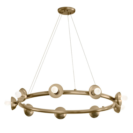 Elstead Palta Pendelleuchte E14 9-fach Champagnerbronze Champagnergold