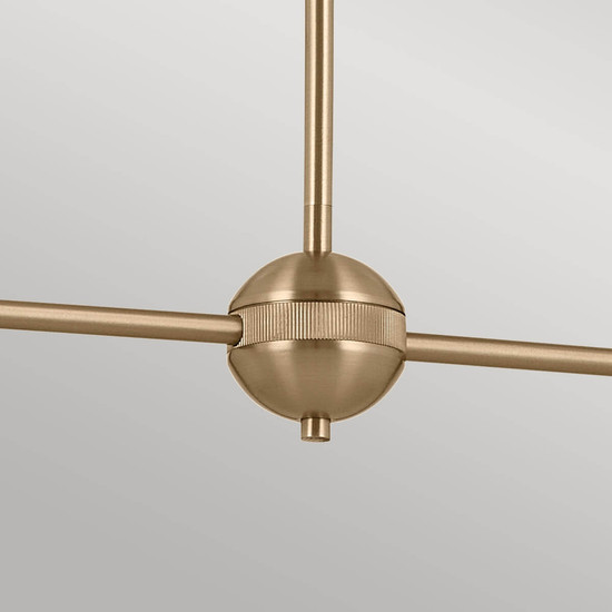 Elstead Phix Pendelleuchte E27 4-fach Schwarz und Champagnerbronze Schwarz