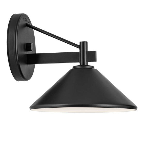 Elstead Ripley Außenwandleuchte E27 IP44 Schwarz Alu 19cm