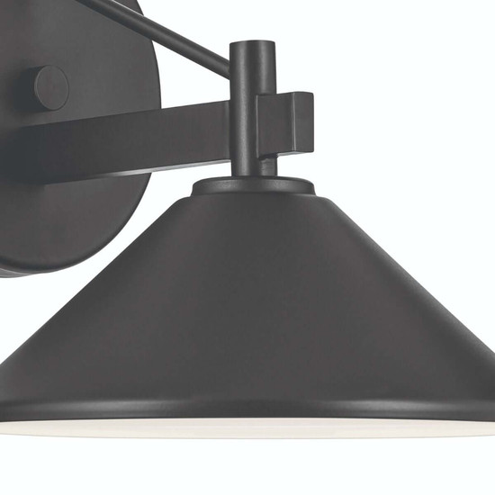 Elstead Ripley Außenwandleuchte E27 IP44 Schwarz Alu 19cm