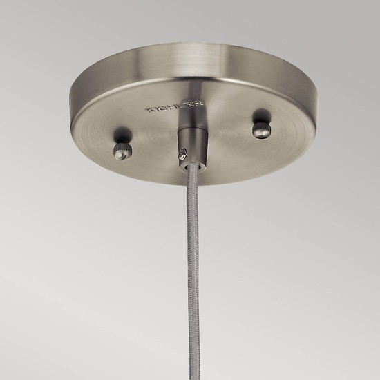 Elstead Riviera Hängeleuchte E27 28cm Nickel gebürstet