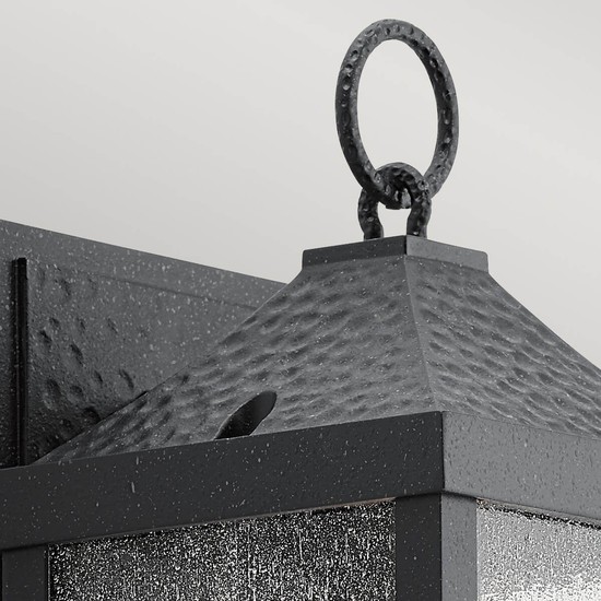 Elstead Springfield Außen-Wandleuchte E27 34cm alt Schwarz IP44