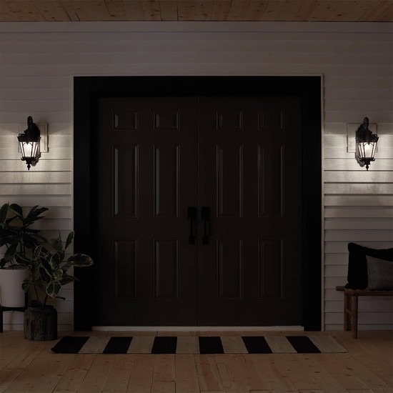 Elstead Tournai Außen-Wandleuchte E14 2-fach 61cm Londonderry IP44