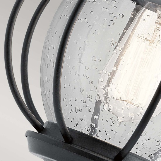 Elstead Vandalia Außen-Wandleuchte E27 Strukturiertes Schwarz IP44