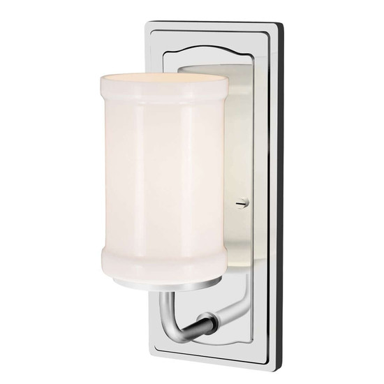 Elstead Vetivene LED Bad-Wandleuchte G9 IP44 Chrom poliert Stahl Opalglas 31cm