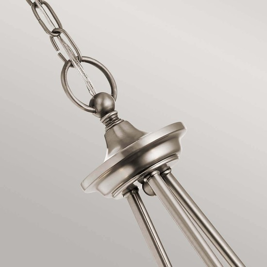 Elstead Waverly Kronleuchter E27 3-fach Klassisches Zinn