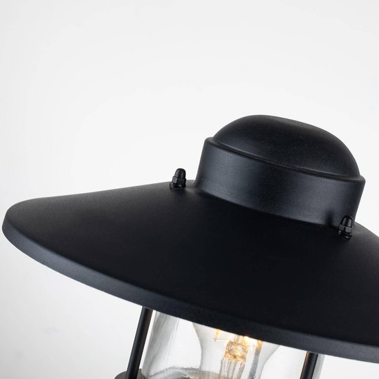 Elstead Klampenborg Außen-Stehleuchte E27 32cm Schwarz IP44