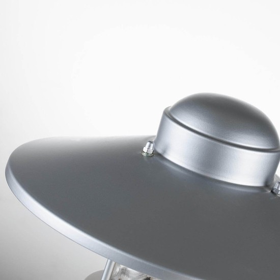 Elstead Klampenborg Außen-Stehleuchte E27 32cm Silber IP44