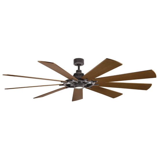 Elstead Gentry XL leiser Deckenventilator mit LED Licht Ø216cm DC-Motor Holz + Fernbedienung