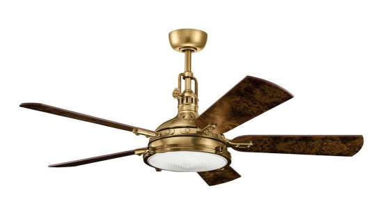 Elstead Hatteras Bay leiser Deckenventilator mit LED Licht Ø142cm + Fernbedienung
