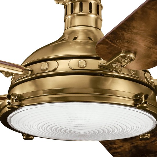 Elstead Hatteras Bay leiser Deckenventilator mit LED Licht Ø142cm + Fernbedienung