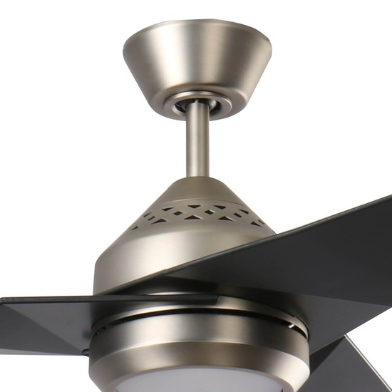 Elstead Jade leiser Deckenventilator mit LED Licht Ø152cm + Fernbedienung Satin schwarz