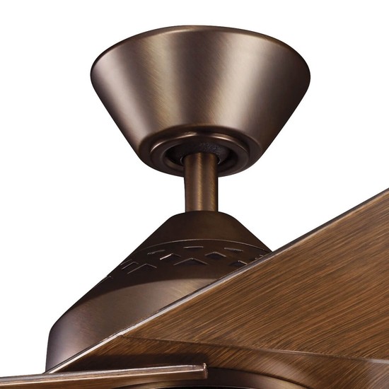 Elstead Jade leiser Deckenventilator mit LED Licht Ø152cm + Fernbedienung Walnuss