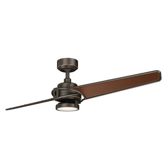 Elstead Xety leiser Deckenventilator mit LED Licht Ø142cm + Fernbedienung Ölgebürstete Bronze