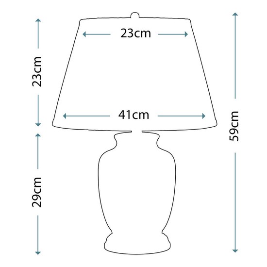 Elstead Morris Tischleuchte E27 59cm Gold und Schwarz Creme, Made in UK
