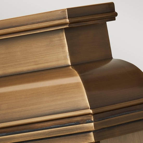 Elstead Old Bailey Außen-Wandleuchte E27 2-fach Gealtertes Messing IP44