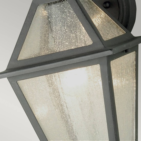 Elstead Polruan Außen-Wandleuchte E27 Schwarz IP44