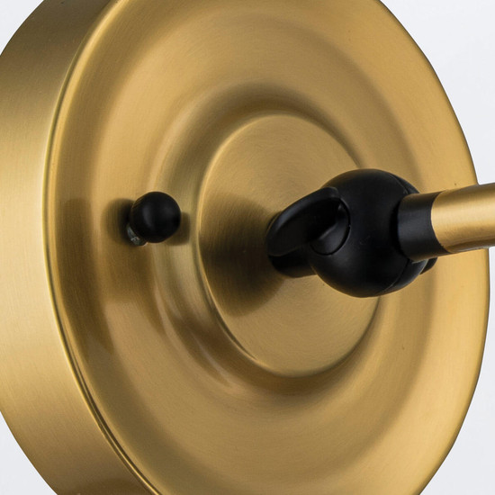 Elstead Provence Wandleuchte E27 Antik-Messing und mattschwarz Schwarz