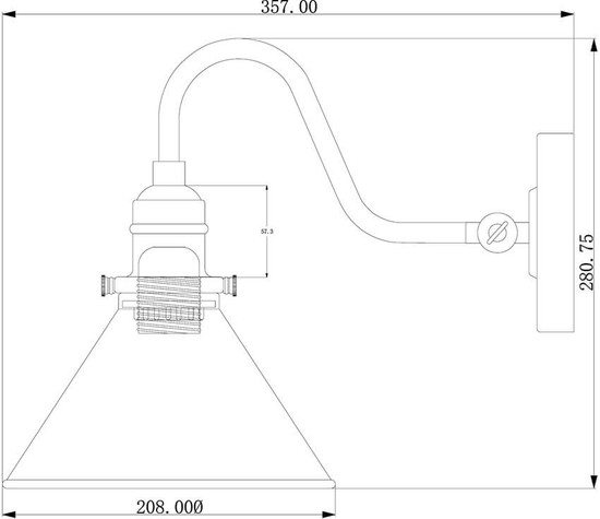 Elstead Provence Wandleuchte E27 28cm Poliertes Nickel