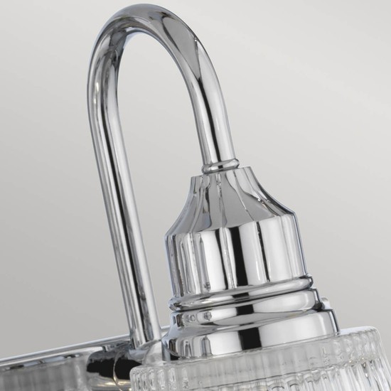 Elstead Addison LED Wandleuchte G9 3-fach Poliertes Chrom Klar IP44