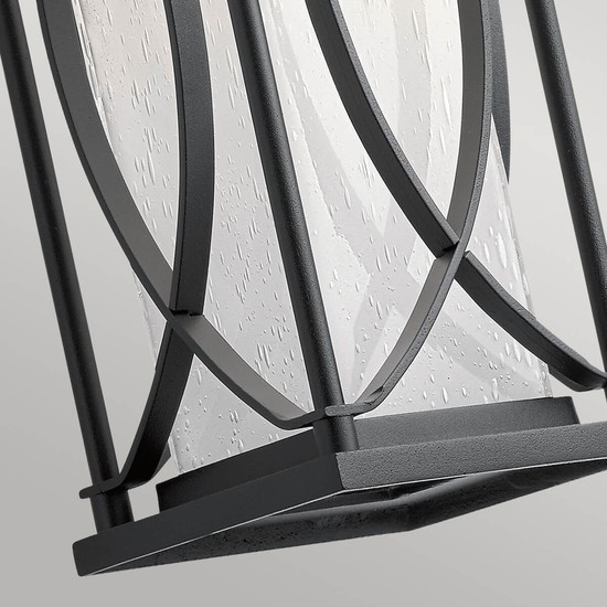 Elstead Ashbern Außen-Außenwandleuchte E27 32cm Strukturiertes Schwarz IP44