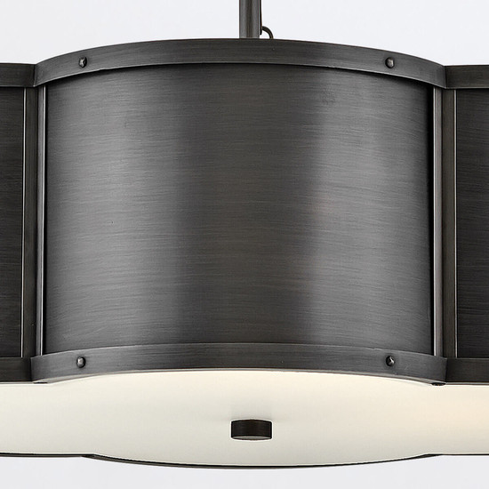 Elstead Chance Pendelleuchte E27 3-fach Geschwärztes Messing