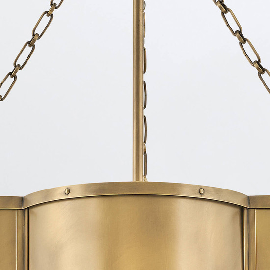 Elstead Chance Pendelleuchte E27 3-fach Heritage Messing