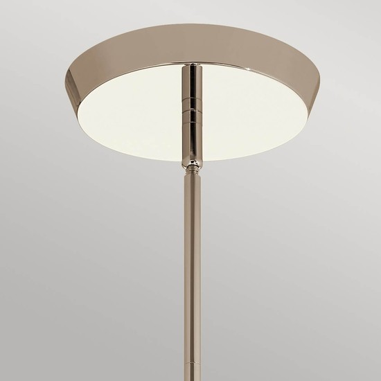 Elstead Kayva LED Kronleuchter 64cm Poliertes Nickel Klar facettiert IP44