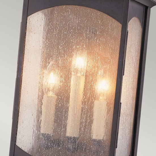 Elstead Market Square Außen-Außenwandleuchte E14 3-fach Ölgeriebene Bronze IP44