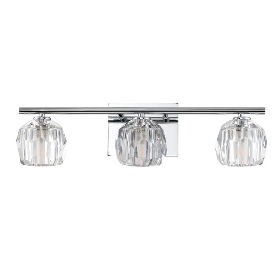 Elstead Regalia LED Wandleuchte G9 3-fach Poliertes Chrom Klar IP44
