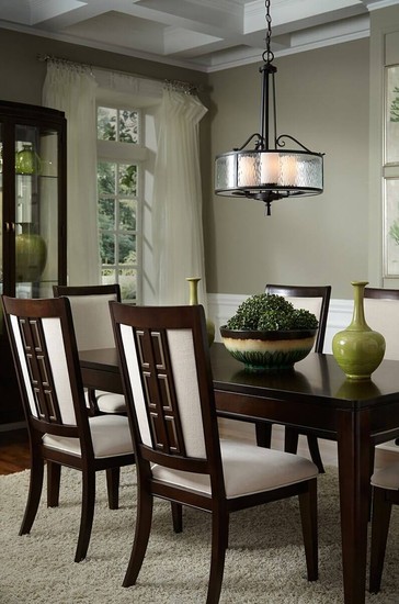 Elstead Adonis Hängeleuchte E27 3-fach Kirsche Dunkel