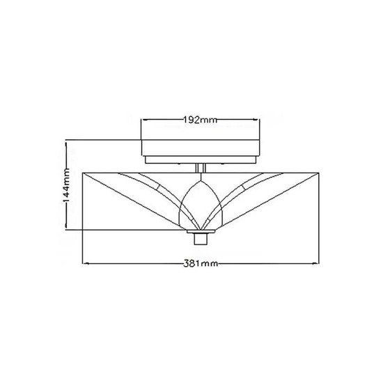 Elstead Asheville Deckenleuchte E27 2-fach 17cm Valiant Bronze