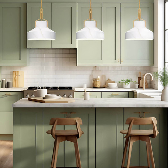 Elstead Brecken Pendelleuchte E27 2-fach Gealtertes Messing und Schirm in Alabasteroptik Opalglas