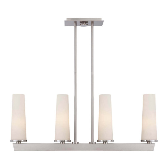 Elstead Chelsea Loft Hängeleuchte E27 4-fach Nickel gebürstet