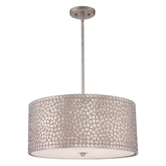 Elstead Confetti Hängeleuchte E27 4-fach Altsilber