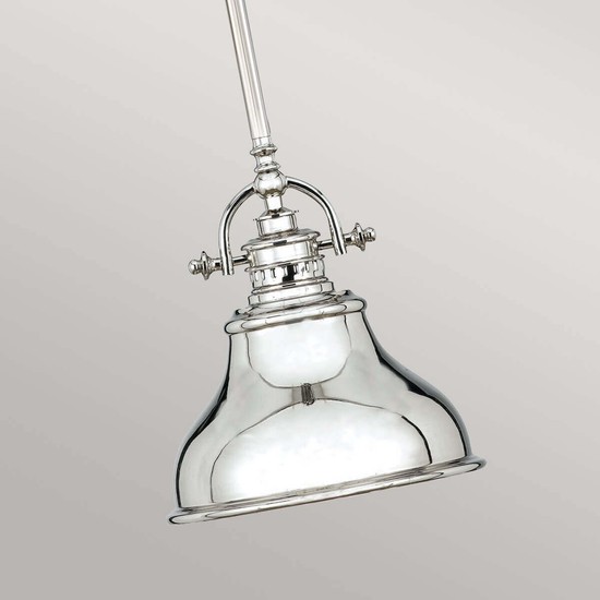 Elstead Emery Hängeleuchte E27 22cm Imperial Silber