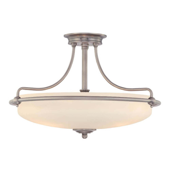 Elstead Griffin Deckenleuchte E27 4-fach Antikes Nickel