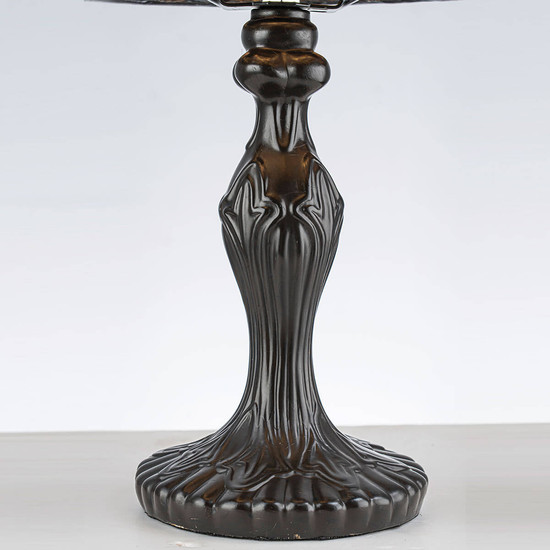 Elstead Larissa Tiffanyglas Tischleuchte E14 Vintage-Bronze Stahl 37cm