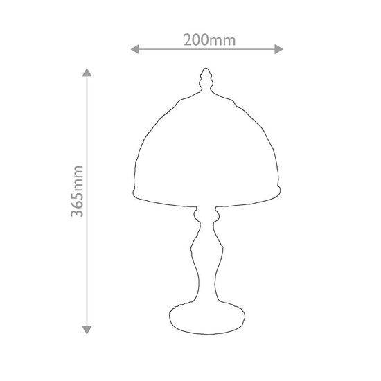 Elstead Larissa Tiffanyglas Tischleuchte E14 Vintage-Bronze Stahl 37cm