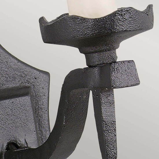 Elstead Rectory Wandleuchte E14 16cm Schwarz