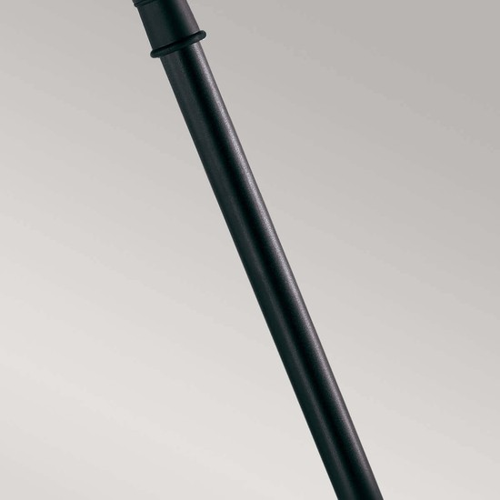 Elstead Shannon Außen-Stehleuchte E27 118cm Schwarzes Polykarbonat IP44 Anti-Meerwasser