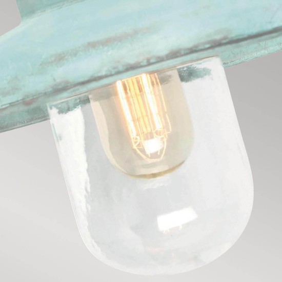 Elstead Somerton Außen-Wandleuchte E27 Grünspan IP44