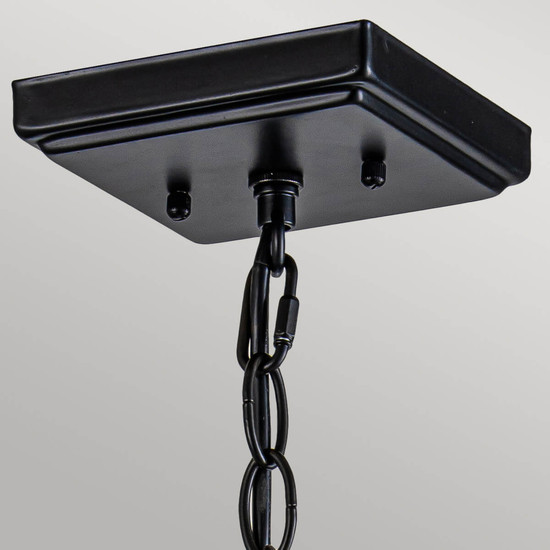 Elstead Alderley Pendelleuchte E27 Vintage-Bronze Tiffanyglas