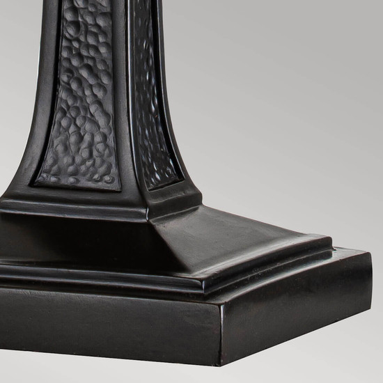 Elstead Alderley Tischlampe E14 Vintage-Bronze Tiffanyglas