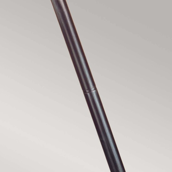 Elstead Wexford Außen-Stehleuchte E27 124cm Schwarz-Silber IP44